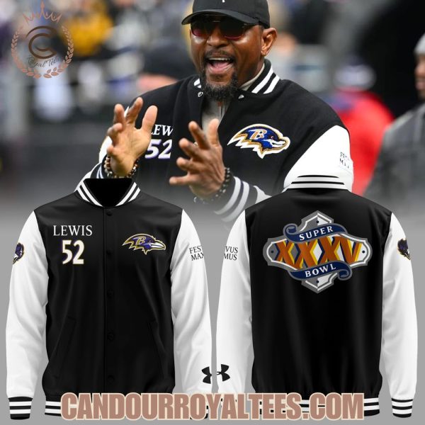 Baltimore Ravens Lewis 52 Super Bowl XXXV Jacket