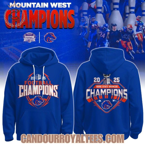 Boise State Broncos Mountain West Champions Hoodie