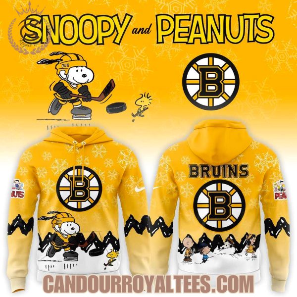 Boston Bruins x Snoopy and Peanuts Hoodie