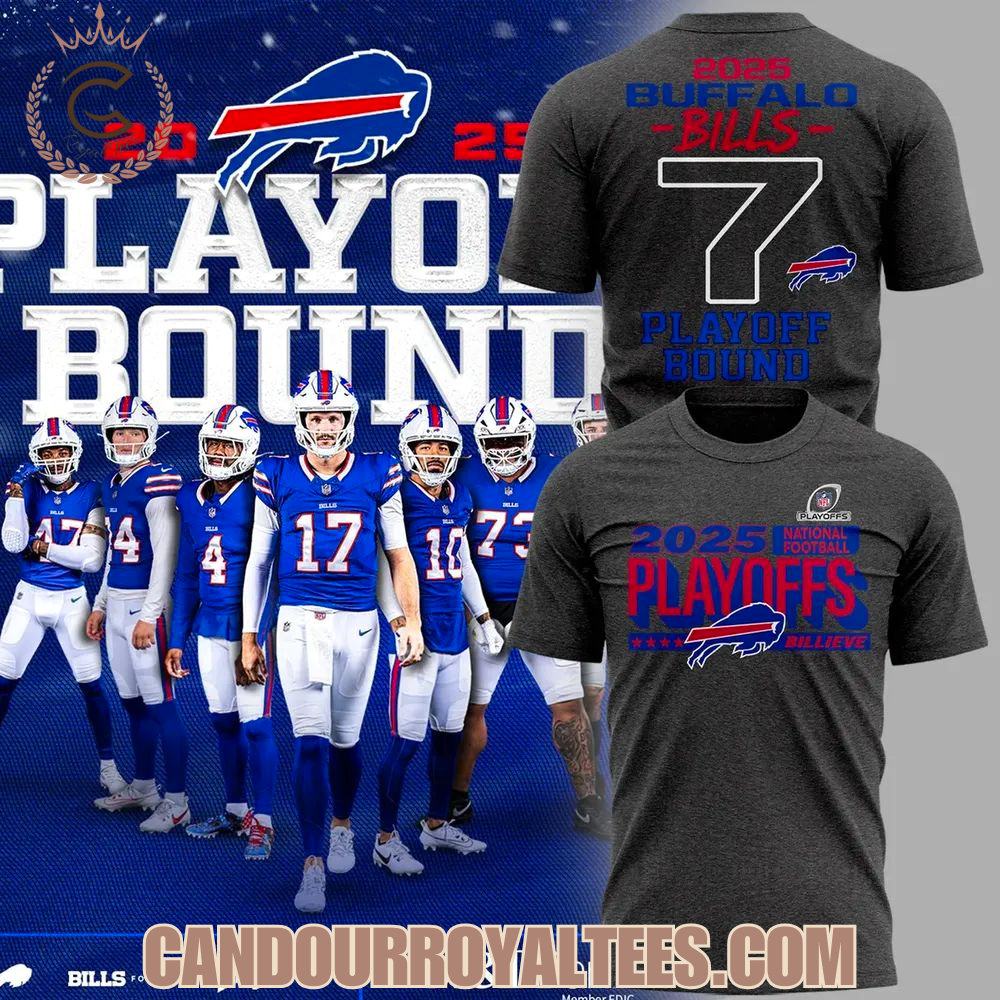 Buffalo Bills 2025 NFL Playoffs Ready T-Shirt Buffalo Bills 2025 NFL Playoffs Ready T-Shirt