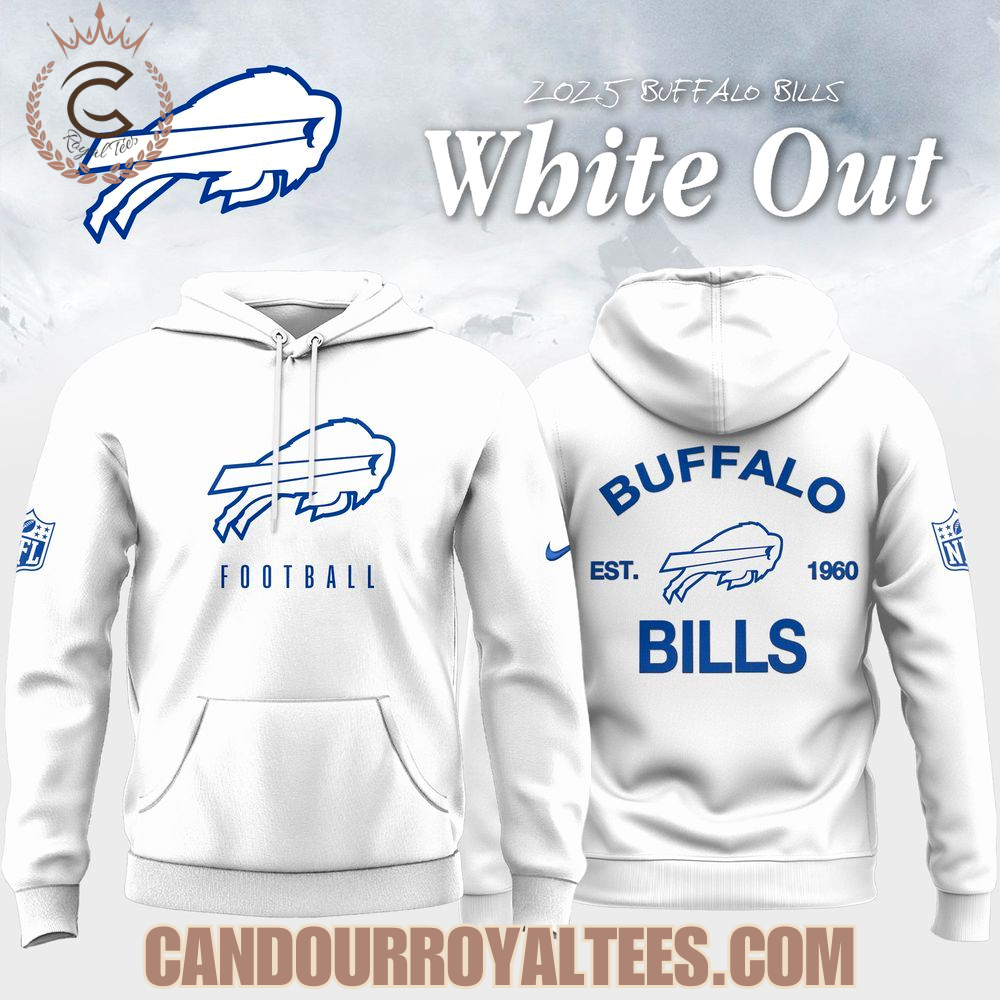 Buffalo Bills White Out 2025 Hoodie Buffalo Bills White Out 2025 Hoodie