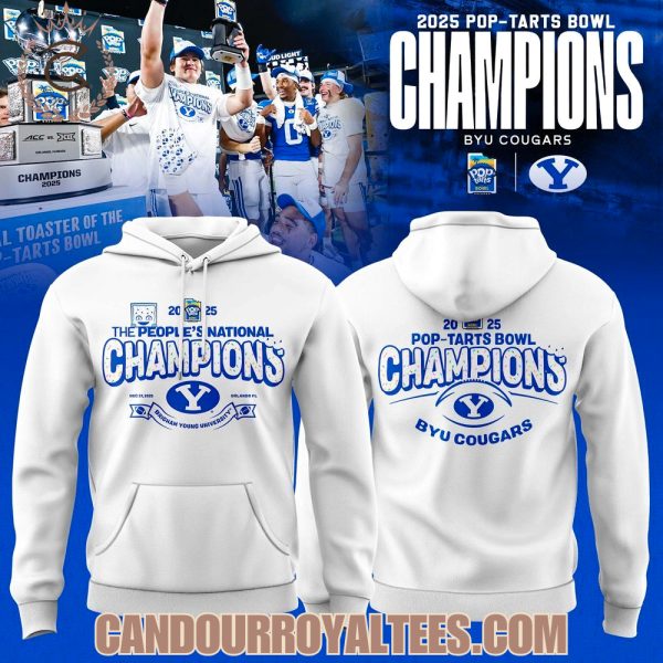 BYU Cougars 2025 Pop-Tarts Bowl Champions Locker Room Hoodie