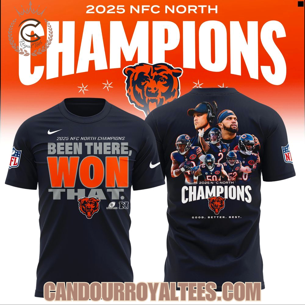 Chicago Bears 2025 NFC North Division Champions Tshirt, Hoodie Chicago Bears 2025 NFC North Division Champions Tshirt, Hoodie