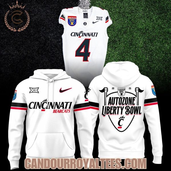 Cincinnati Bearcats Football 2026 Liberty Bowl Game Hoodie