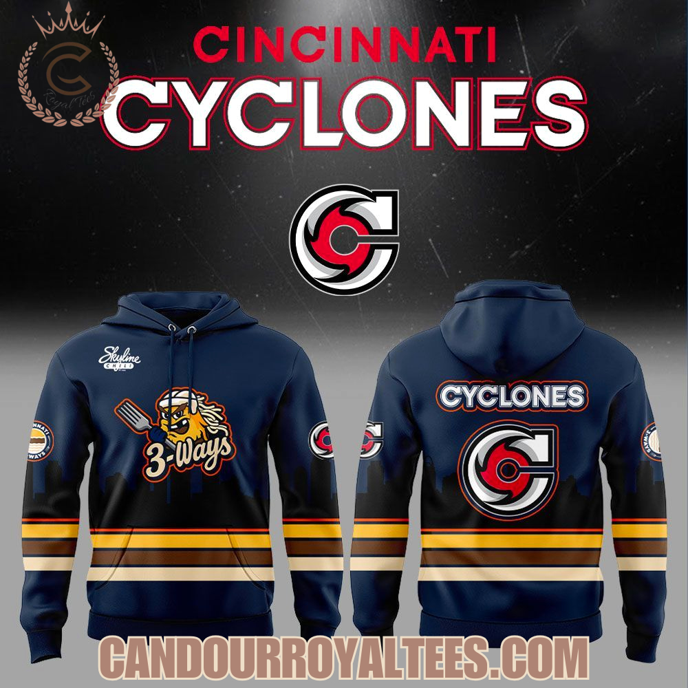 Cincinnati Cyclones 3-Ways 2026 Hoodie Cincinnati Cyclones 3-Ways 2026 Hoodie