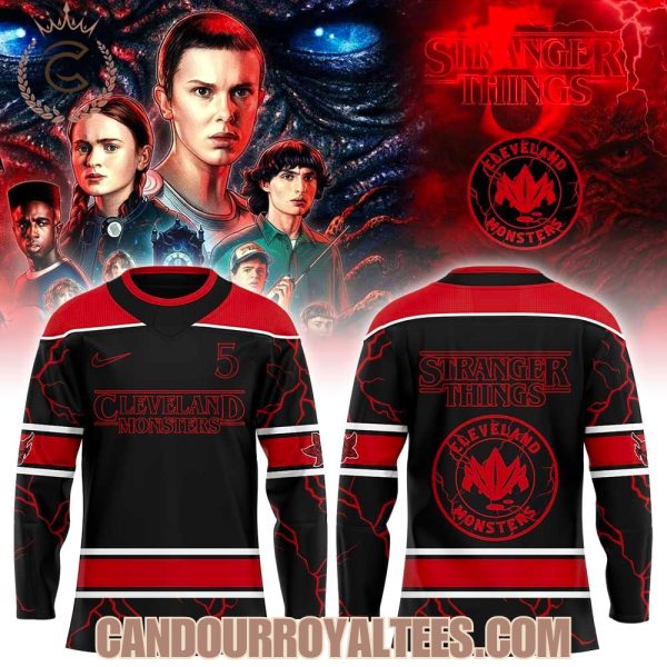 Cleveland Monsters Stranger Things Hockey Jersey