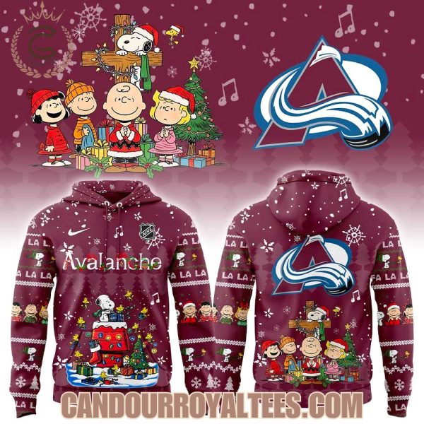 Colorado Avalanche Snoopy Christmas Hoodie