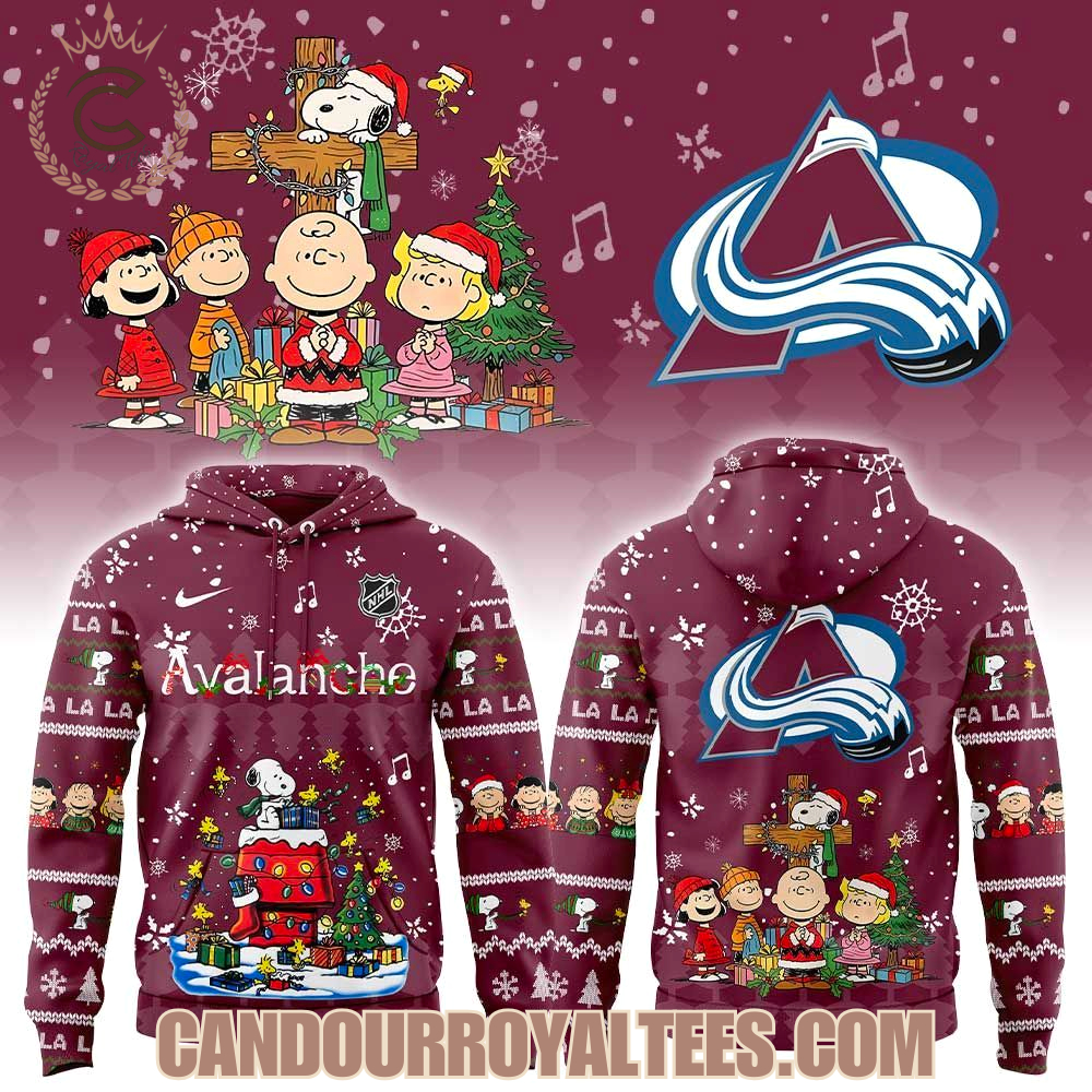 Colorado Avalanche Snoopy Christmas Hoodie Colorado Avalanche Snoopy Christmas Hoodie