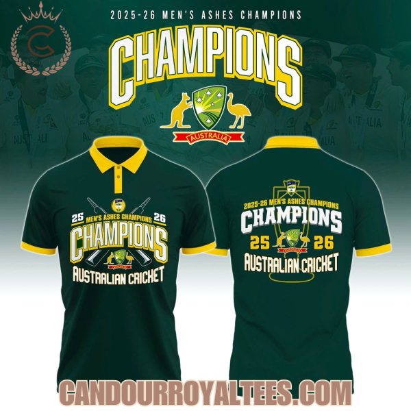Cricket Australia Men’s Ashes 2025-26 Champions Polo Shirt