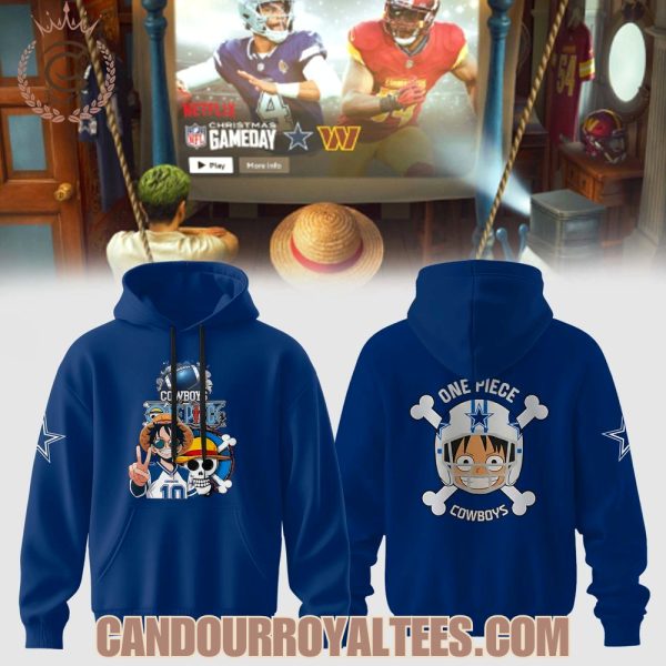 Dallas Cowboys x ONE PIECE Jersey America’s Team Straw Hat Edition Hoodie