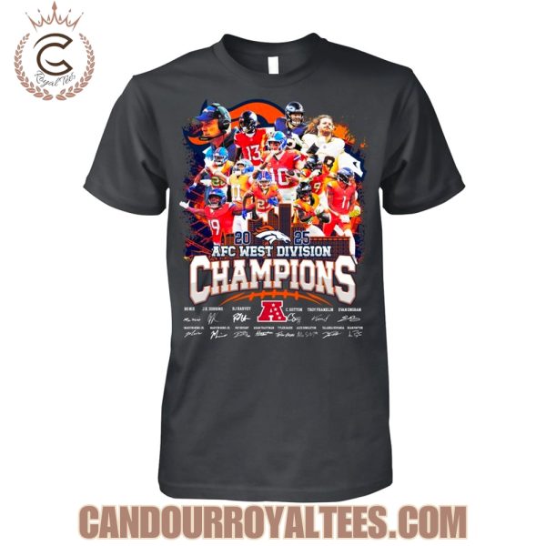 Denver Broncos 2025 AFC West Division Champions Unisex T-Shirt