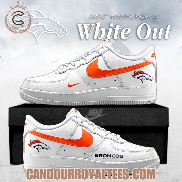 Denver Broncos White Out 2025 Air Force 1