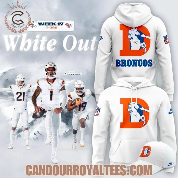 Denver Broncos White Out 2025 Hoodie
