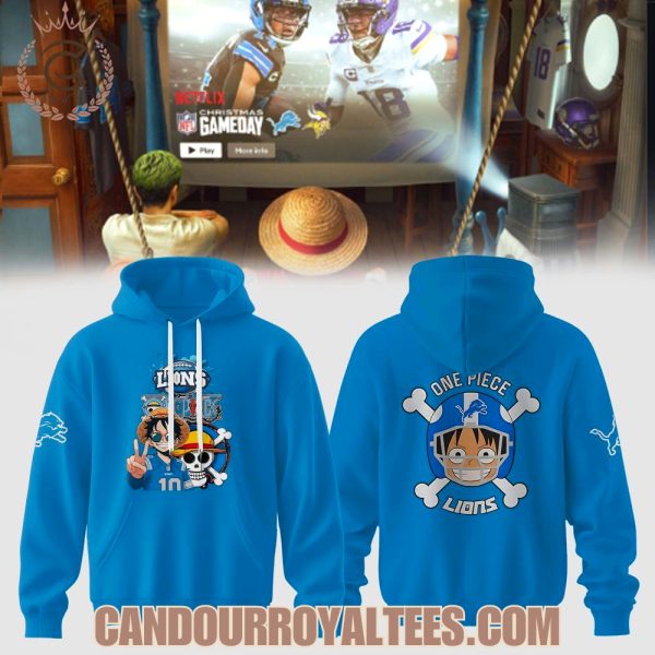Detroit Lions x ONE PIECE Jersey America’s Team Straw Hat Edition Hoodie