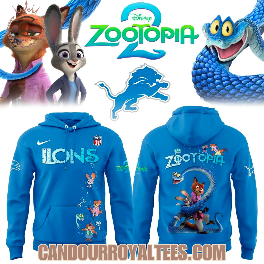 Detroit Lions Zootopia 2 Hoodie Detroit Lions Zootopia 2 Hoodie