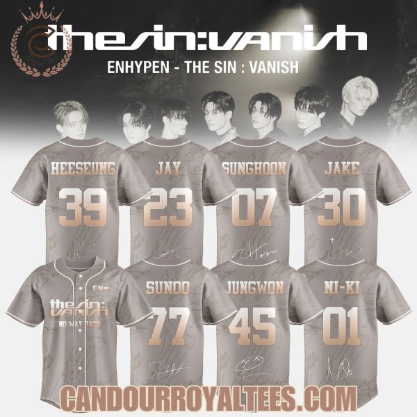 ENHYPEN The Sin Vanish Still Afterlight Ver Baseball Jersey