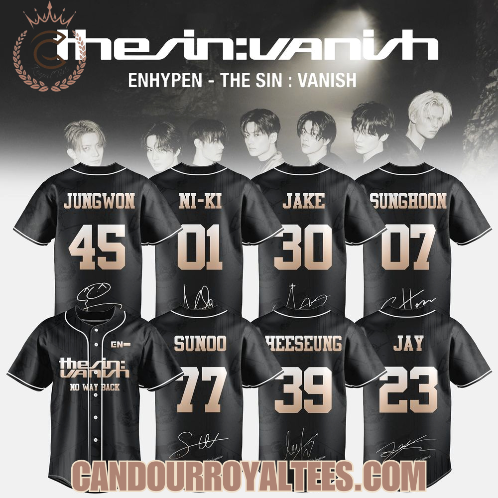 ENHYPEN The Sin Vanish Still Forbidden Ver Baseball Jersey ENHYPEN The Sin Vanish Still Forbidden Ver Baseball Jersey