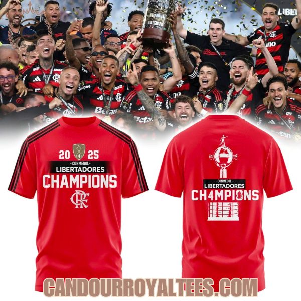 Flamengo CONMEBOL Libertadores 4 Champions Tshirt. Hoodie