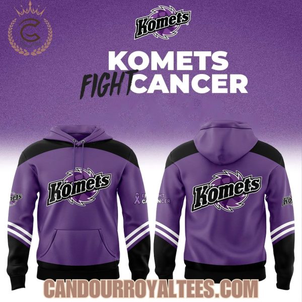 Fort Wayne Komets Cancer Night Hoodie