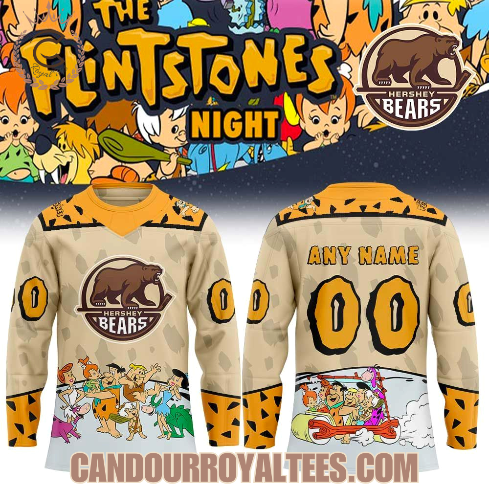Hershey Bears The Flintstone Night Hockey Jersey Hershey Bears The Flintstone Night Hockey Jersey