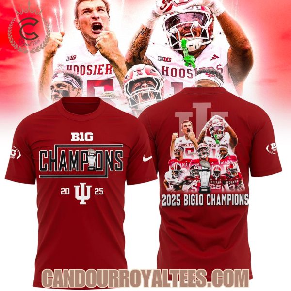 Indiana Hoosiers Football 2025 Champions Big10 Tshirt, Hoodie