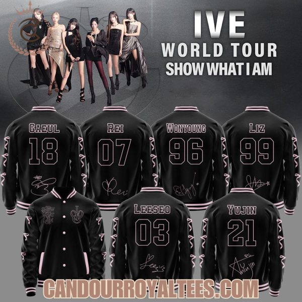 Ive World Tour Show What I Am Baseball Jacket
