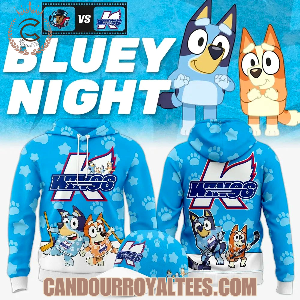 Kalamazoo Wings x Bluey 2025 Hoodie Kalamazoo Wings x Bluey 2025 Hoodie