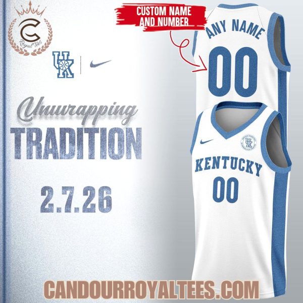 Kentucky Wildcats Unwrapping Tradition Custom Jersey