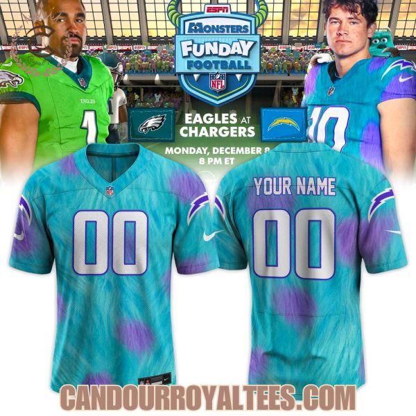 Los Angeles Chargers Monsters Funday Football 2025 Jersey