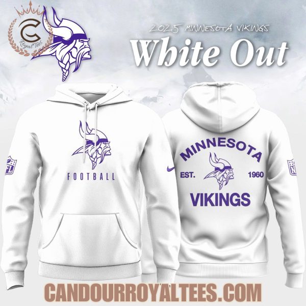 Minnesota Vikings White Out Hoodie