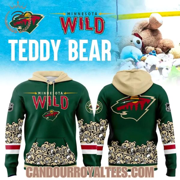 Minnesota Wild Teddy Bear Hoodie 2025