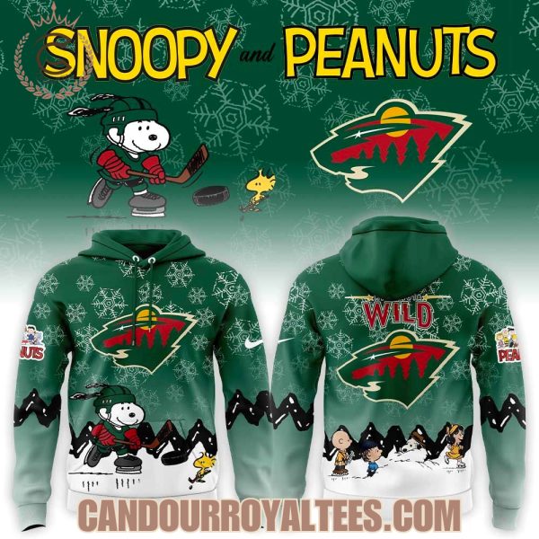 Minnesota Wild x Snoopy and Peanuts Hoodie
