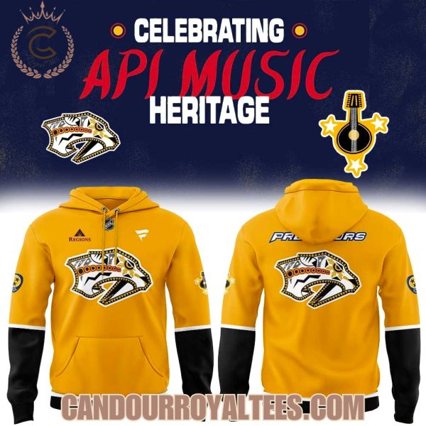 Nashville Predators Celebrate API Music Heritage Night Hoodie