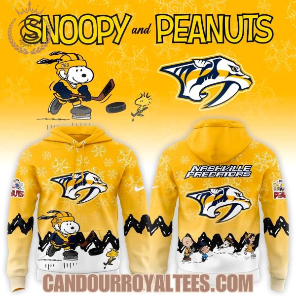 Nashville Predators x Snoopy and Peanuts Hoodie