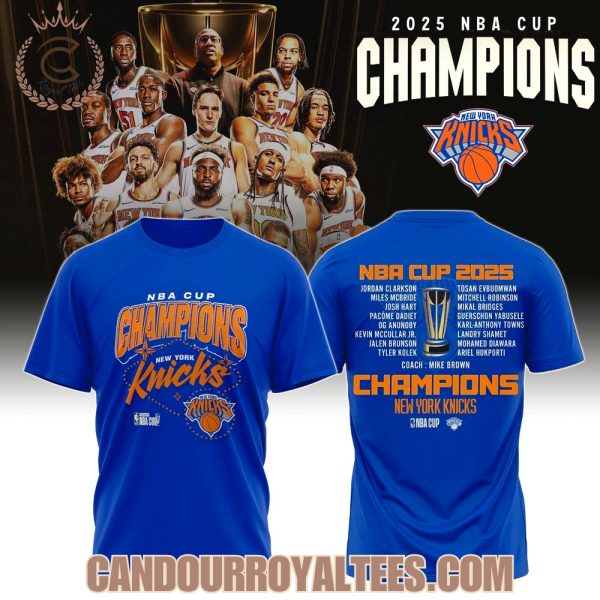 NBA Cup 2025 Champions New York Knicks Tshirt, Hoodie