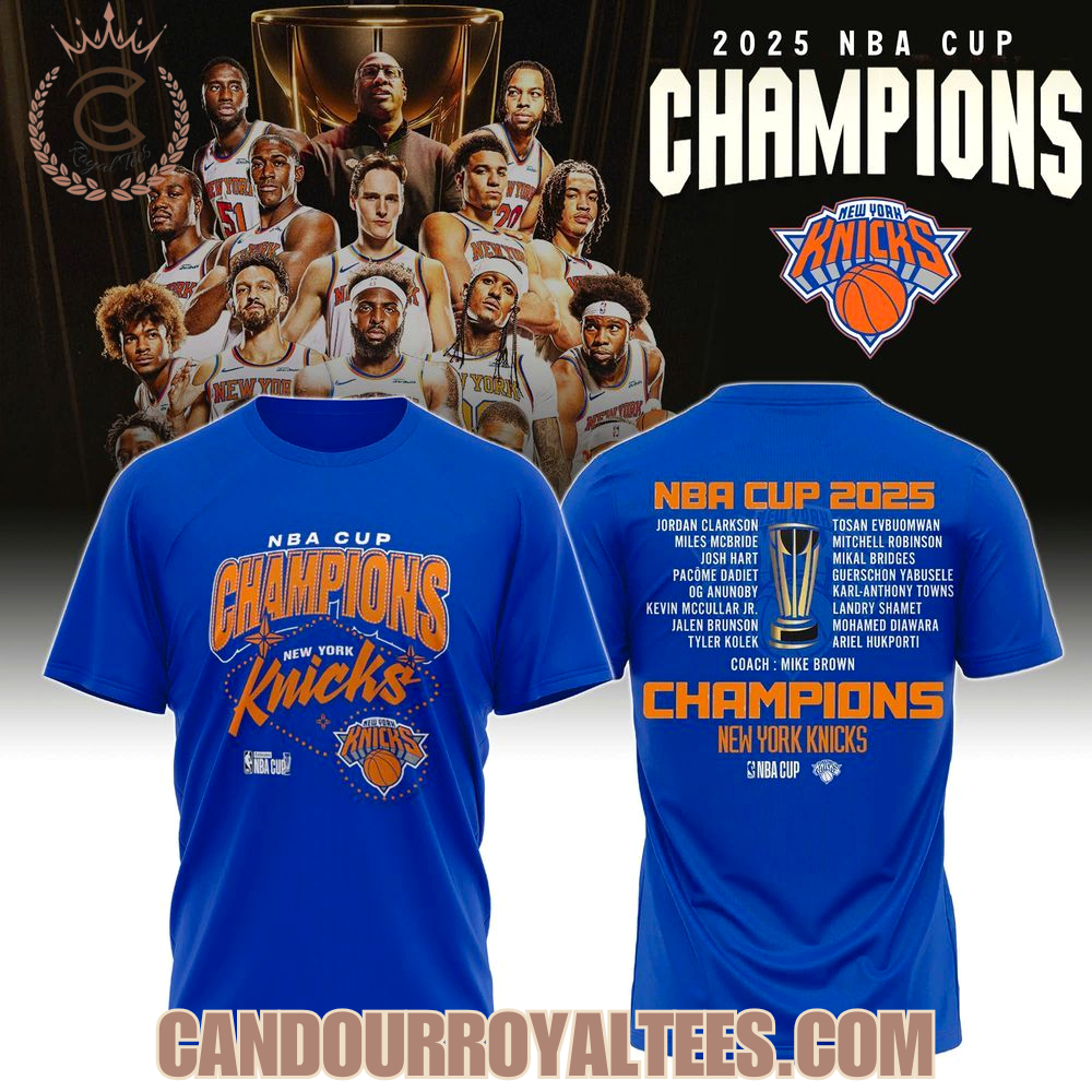 NBA Cup 2025 Champions New York Knicks Tshirt, Hoodie NBA Cup 2025 Champions New York Knicks Tshirt, Hoodie