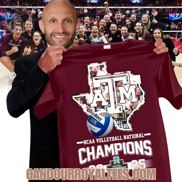 NCAA Volleyball National Champions 2025 Texas A&M Aggies T-Shirt