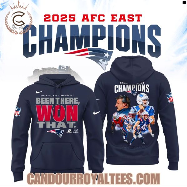 New England Patriots 2025 AFC East Division Champions Hoodie