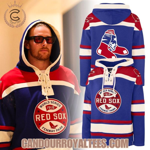 New England Patriots x Boston Red Sox 1918 World Series Hoodie