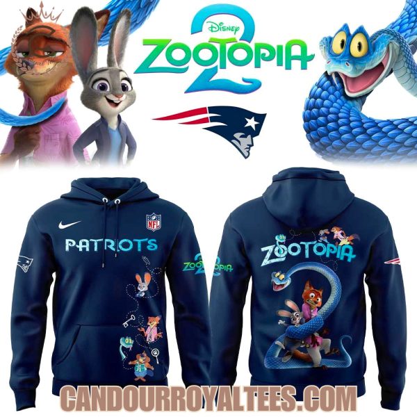 New England Patriots Zootopia 2 Hoodie