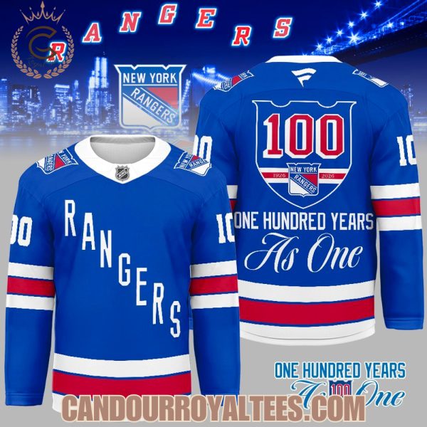 New York Rangers 100th Anniversary Hockey Jersey