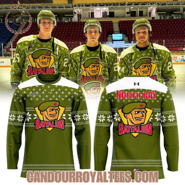 North Bay Battalion Christmas Outfit 2025 Jersey