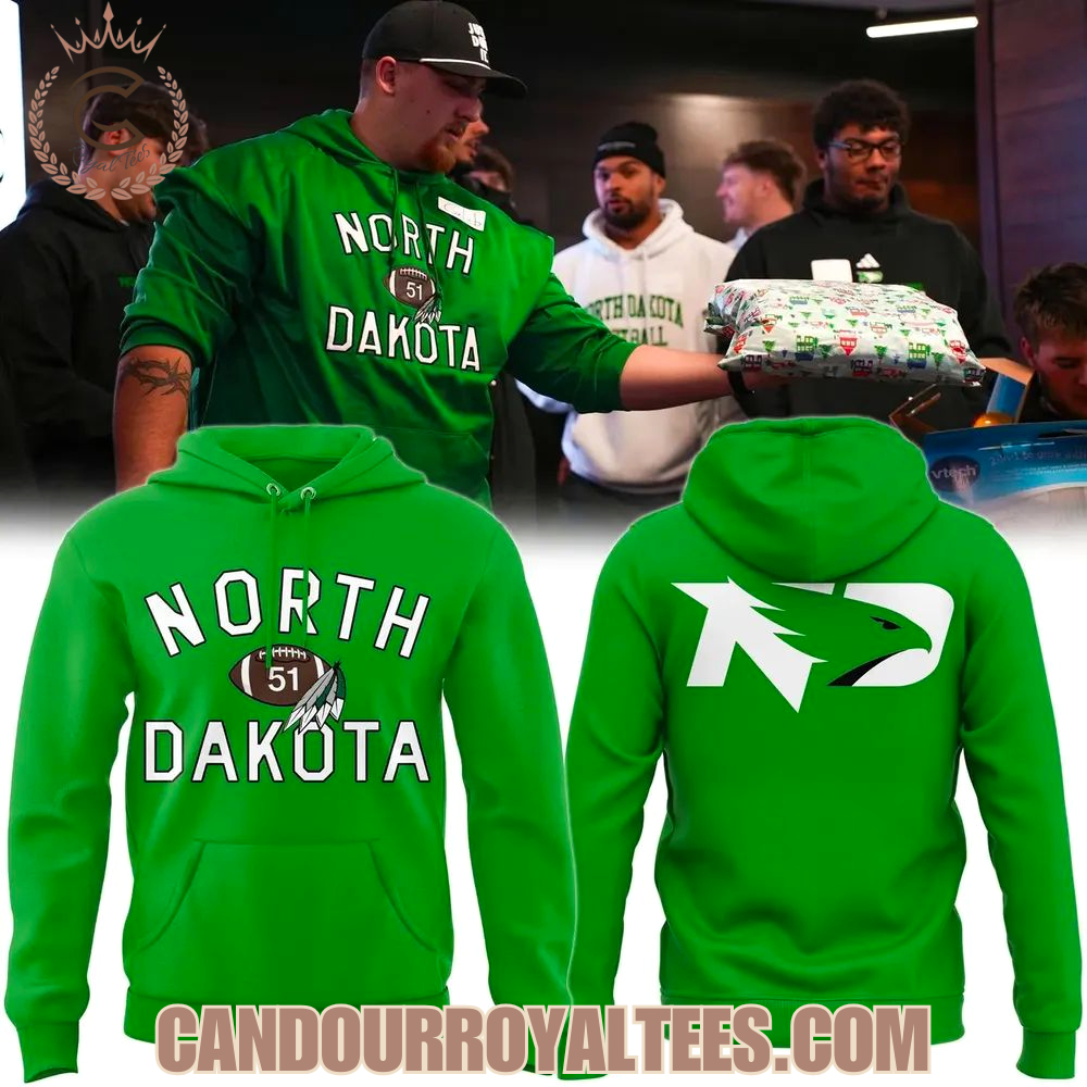 North Dakota Football Coach Eric Schmidt Hoodie North Dakota Football Coach Eric Schmidt Hoodie