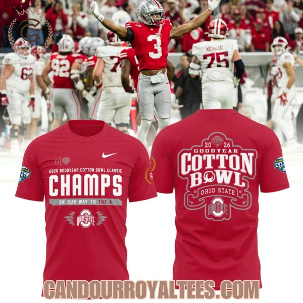 Ohio State Buckeyes Cotton Bowl Champions 2026 Tshirt, Hoodie