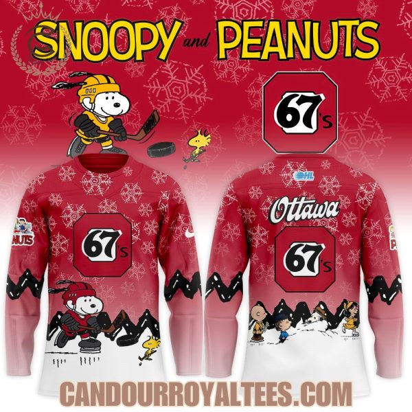 Ottawa 67’s Snoopy and Peanuts Hockey Jersey