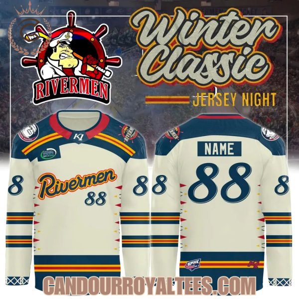 Peoria Rivermen Winter Classic Jersey Night Jersey