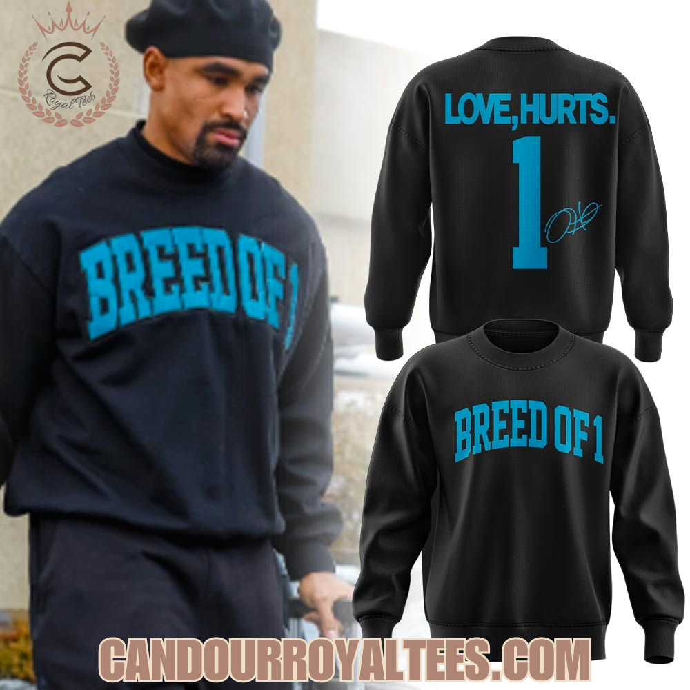 Philadelphia Eagles Hurts Breed Of 1 Sweatshirt Philadelphia Eagles Hurts Breed Of 1 Sweatshirt