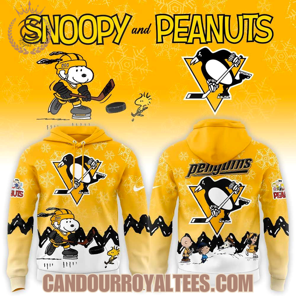 Pittsburgh Penguins x Snoopy and Peanuts Hoodie Pittsburgh Penguins x Snoopy and Peanuts Hoodie