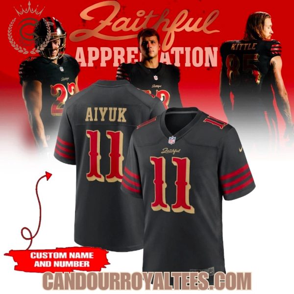 San Francisco 49ers Dark Mode Rivarly Football Jersey