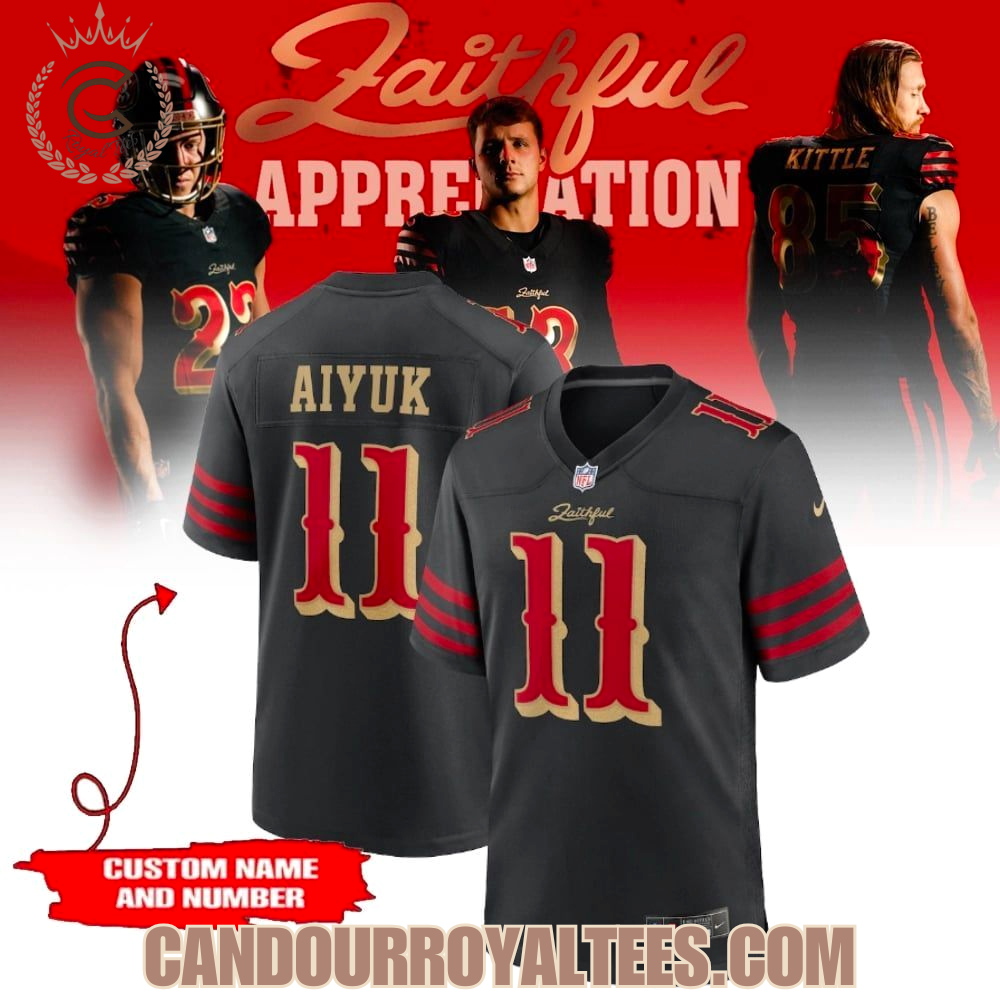 San Francisco 49ers Dark Mode Rivarly Football Jersey San Francisco 49ers Dark Mode Rivarly Football Jersey